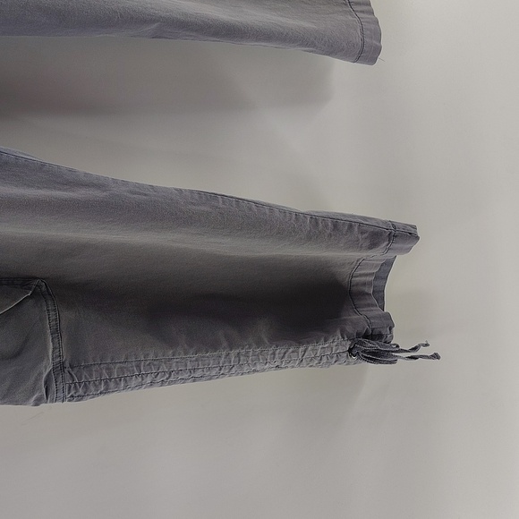 Soft Surroundings Cargo Size Medium pants Blue Gray Side Pockets Elastic Waist - Picture 4 of 11